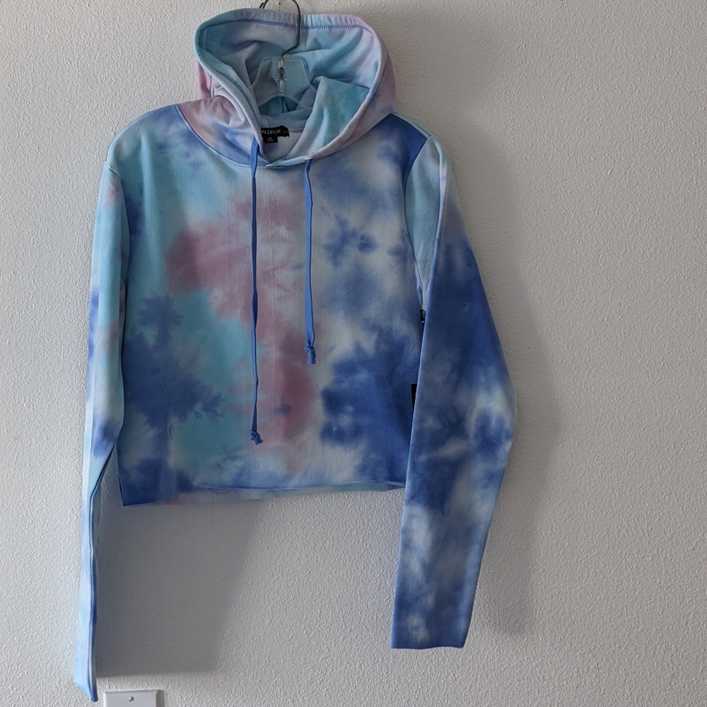 {Wildfox} New Painted Sky Ivy Cropped Sweatshirt